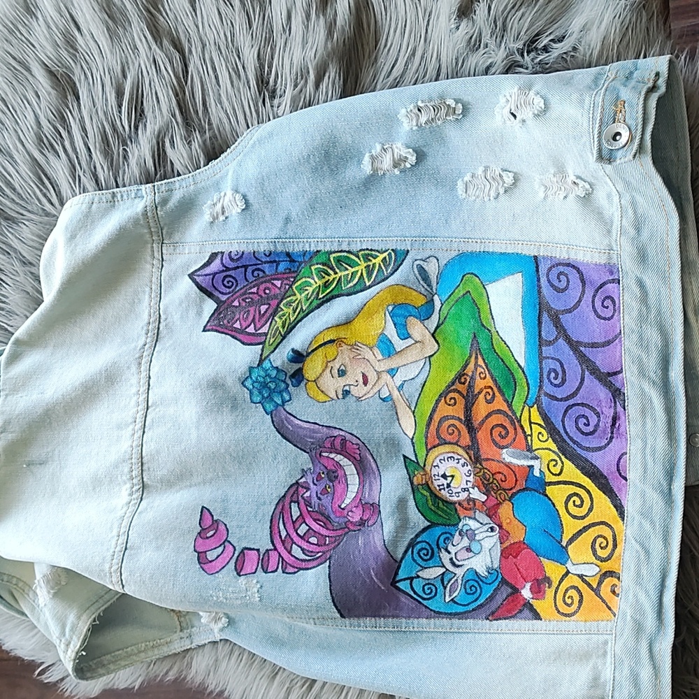 Alice in Wonderland Jean Vest